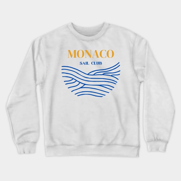 Monaco Sail Club Crewneck Sweatshirt by yourstruly